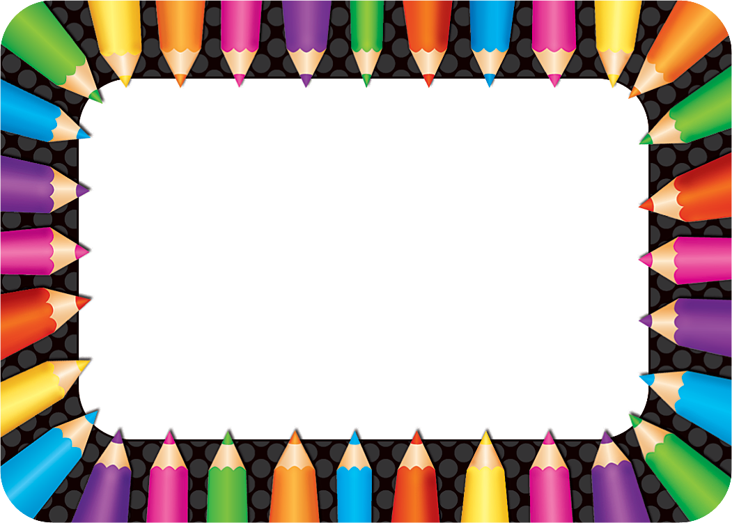 1051x751 Colored Pencils Name Tagslabels