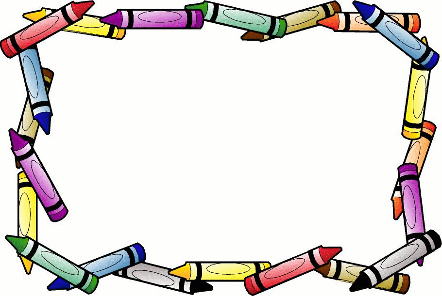 910x611 Crayon Clipart Boarder