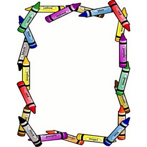 300x300 Crayons Border Clipart Clipart Panda