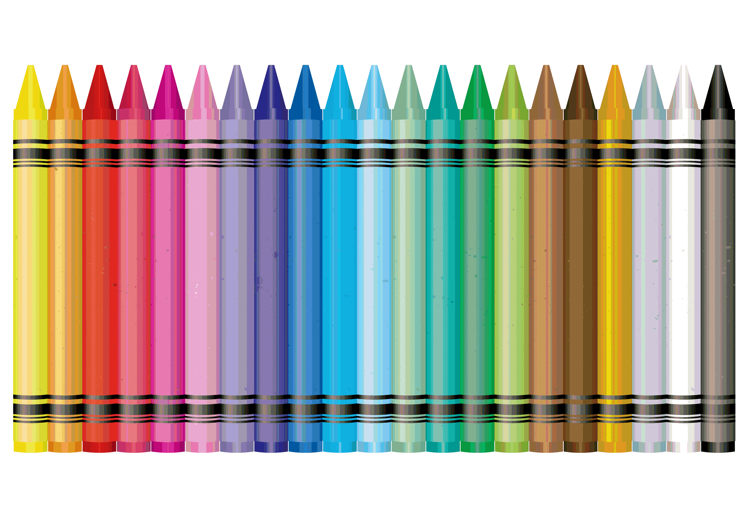 2400x1707 Crayons Clipart