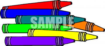 350x152 Royalty Free Crayons Clip Art, School Clipart
