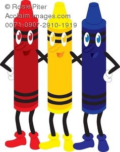 238x300 Smiling Crayons Royalty Free Clip Art Image
