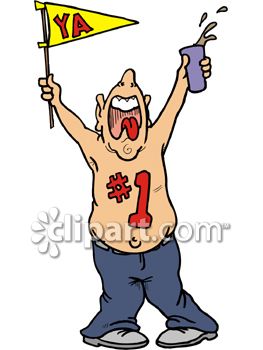 263x350 Crazy Sports Fan Clip Art Cliparts