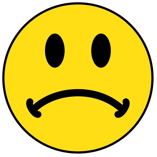 600x600 Sad Smiley Face Clipart