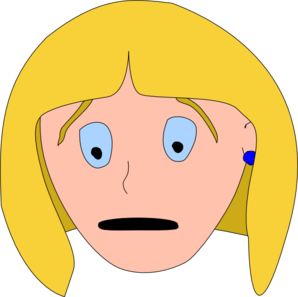 298x297 Scared Face Clipart