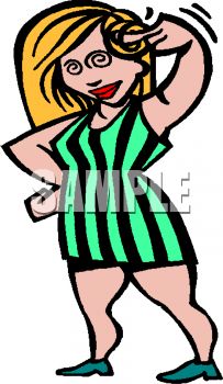 203x350 Woman Making Crazy Motion With Her Finger