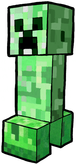 250x538 Drawn Minecraft Minecraft Creeper
