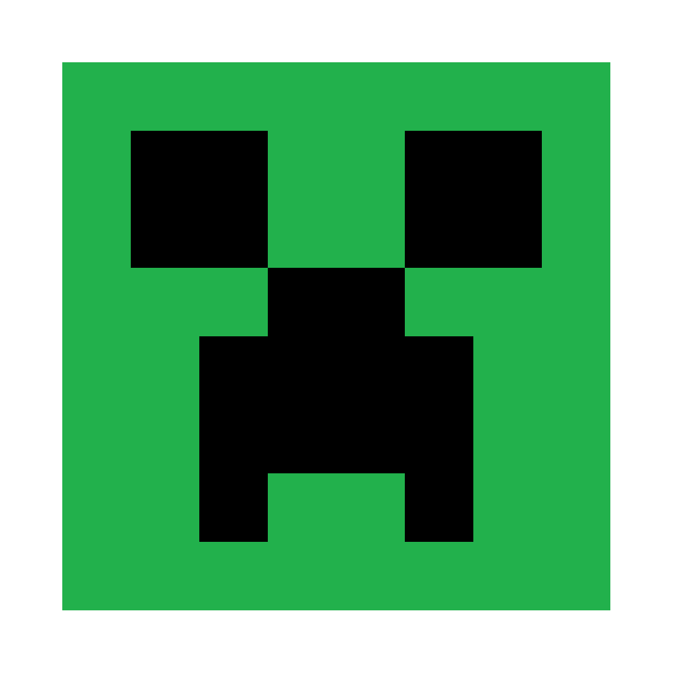 1000x1000 Minecraft Clipart Creaper