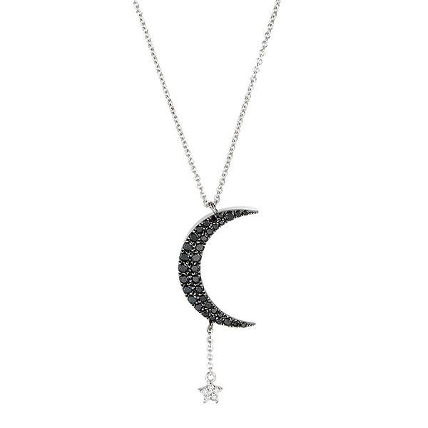 600x600 Diamond Crescent Moon And Star Necklace Meira T Boutique