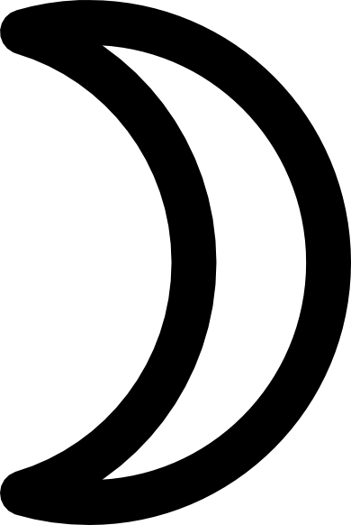 390x582 Moon Symbol Crescent Clip Art Free Vector 4vector