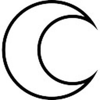 338x338 Moon Clipart Thin