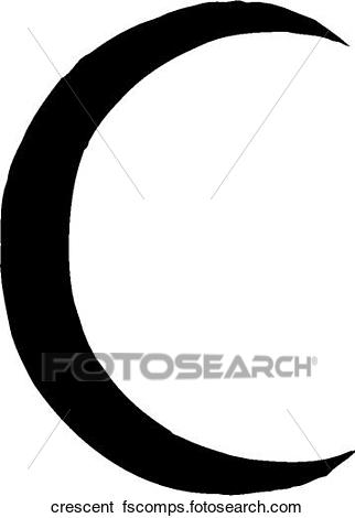322x470 Clip Art Of Crescent Crescent