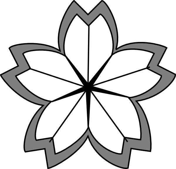 600x576 Cherry Blossom Crest 2 Clip Art