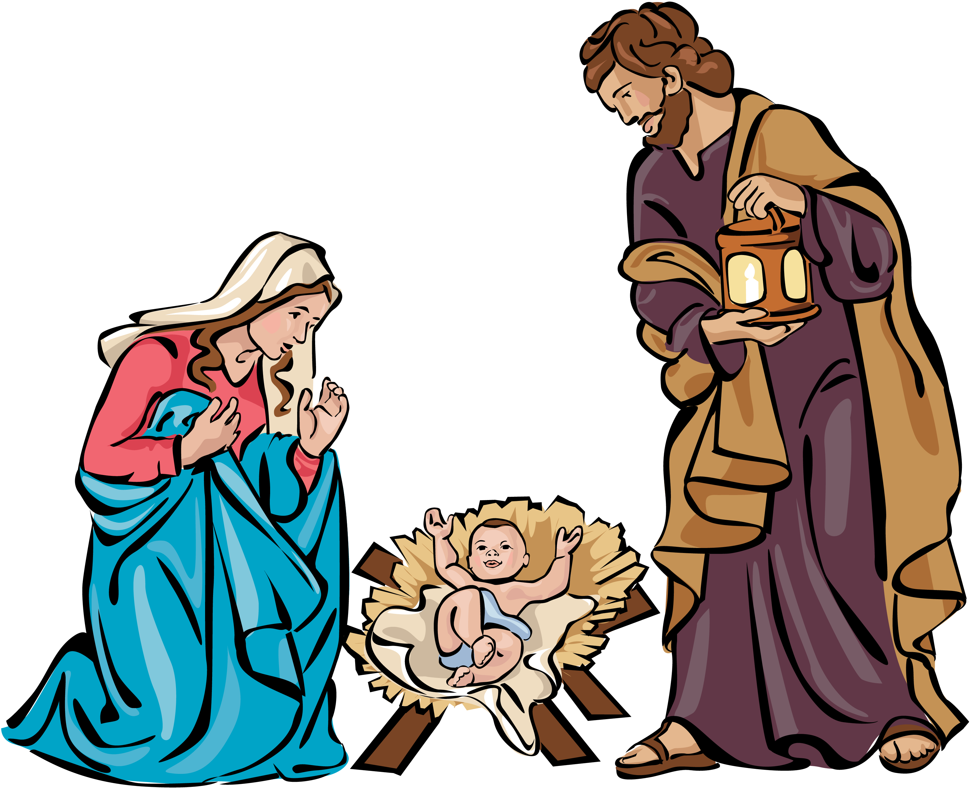 3300x2679 Christmas Crib Clipart