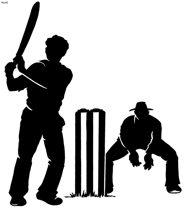 800x891 Cricket Clipart Silhouette