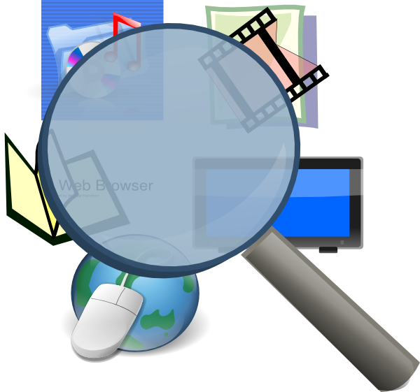 600x561 Media Detective Clip Art