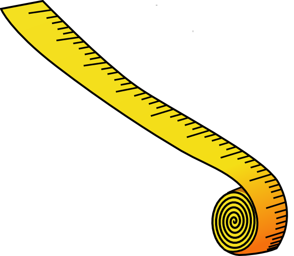 600x522 Measuring Tape Clipart