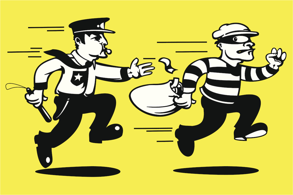 1198x800 Police Chase Clipart