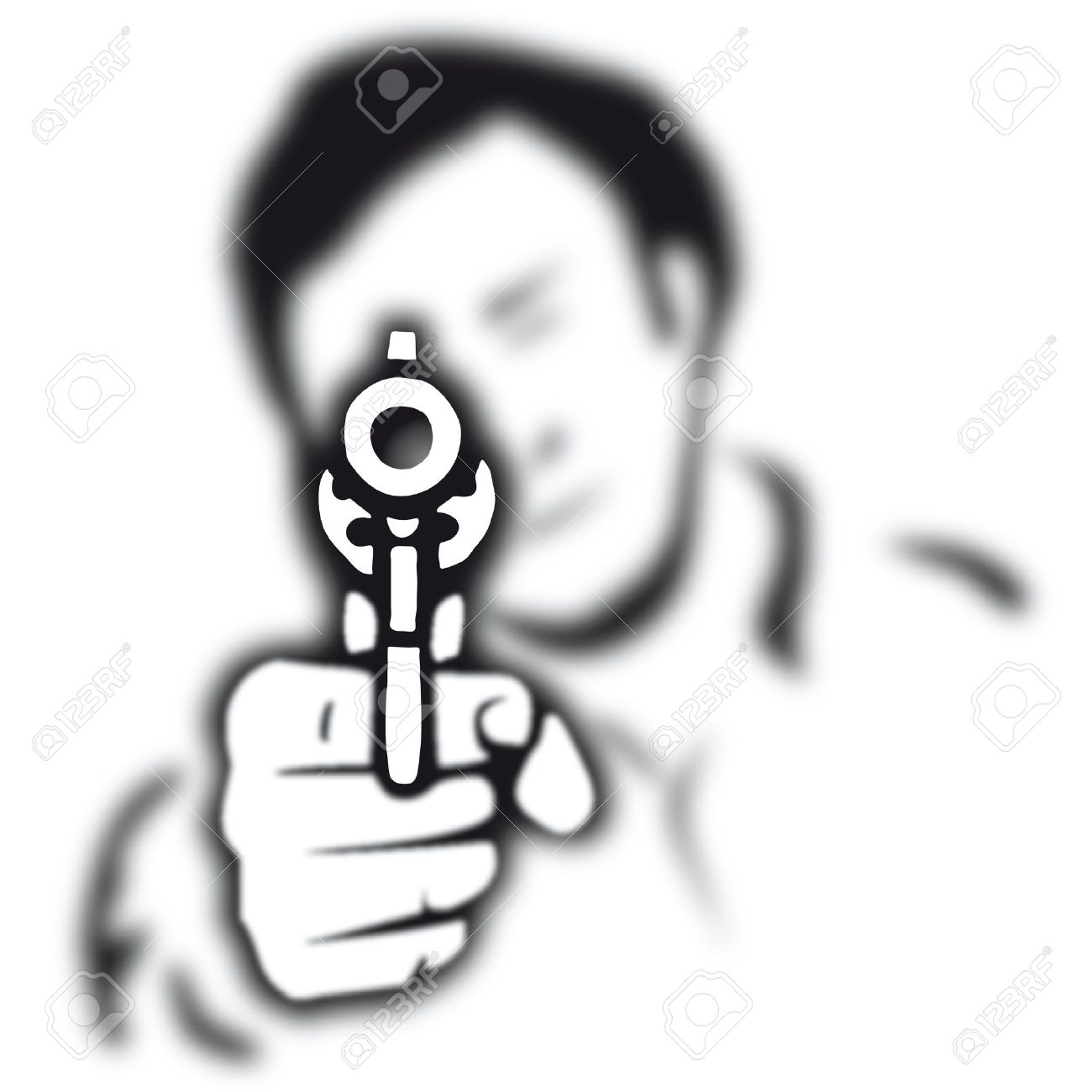 1300x1300 Pistol Clipart Crime