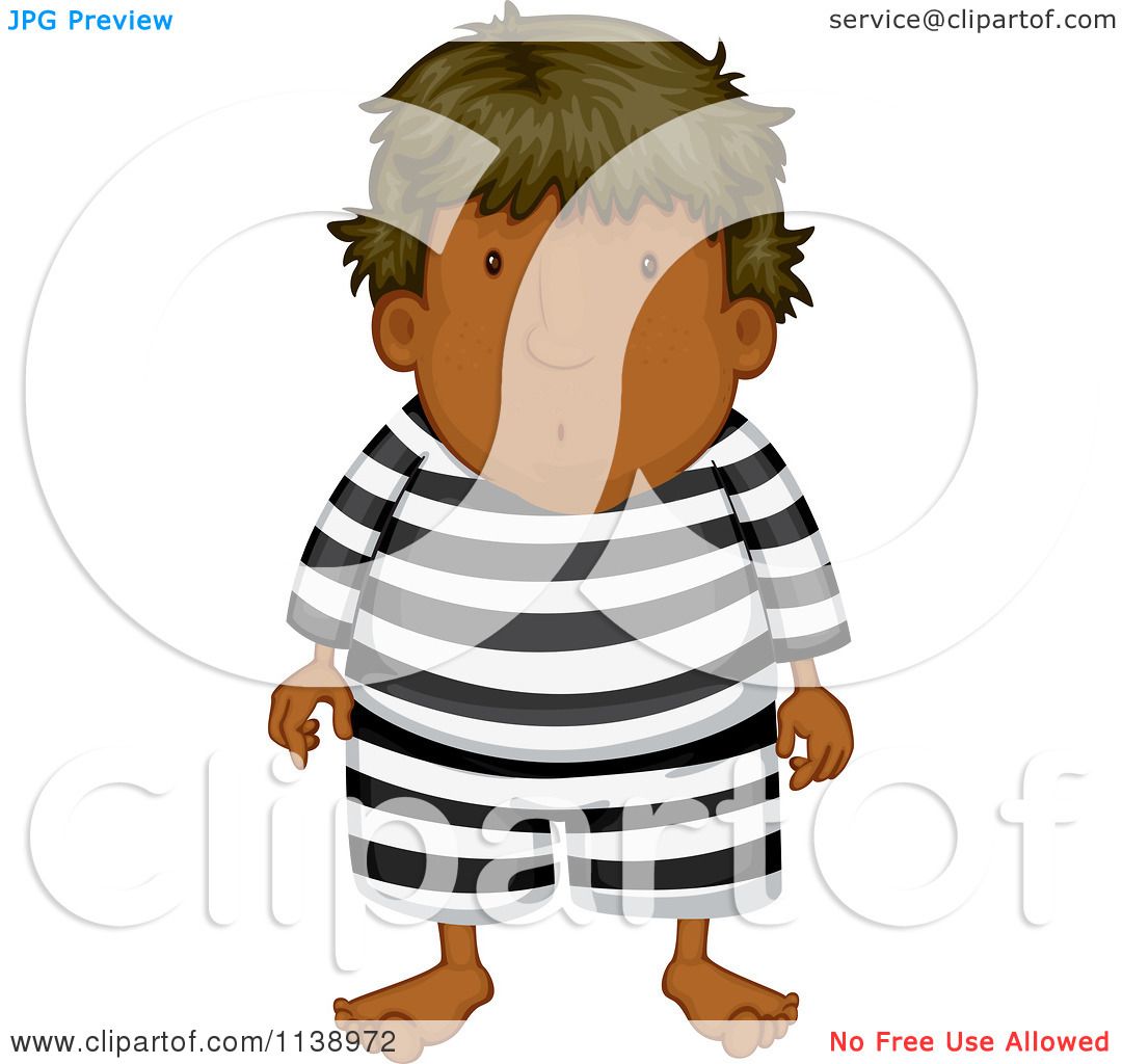 1080x1024 Cartoon Of A Male Criminal In A Prisoner Uniform