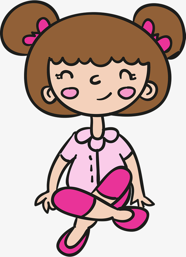 650x897 Child Sitting Cross Legged Clipart