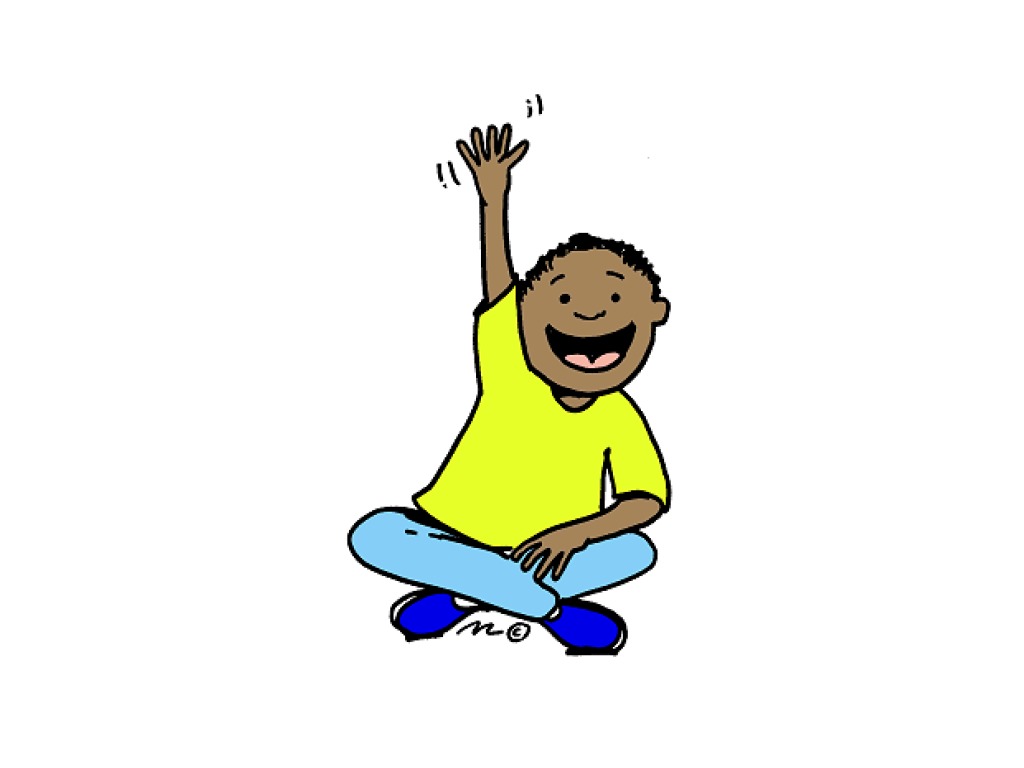 1024x768 Boy Clipart Hands Up