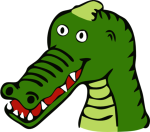 300x264 Cartoon Crocodile Clip Art
