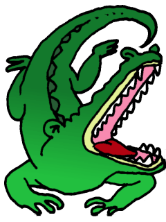 240x320 Croc Clip Art