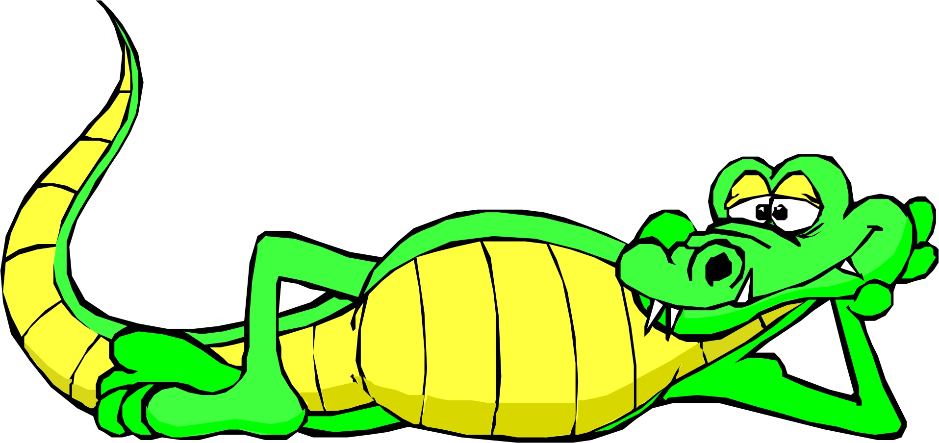 1915x904 Free Clip Art Alligator Clipart Image 8
