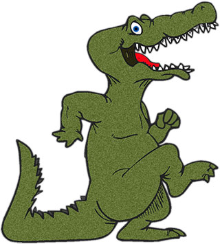 320x355 Crocodile Clipart Dancing