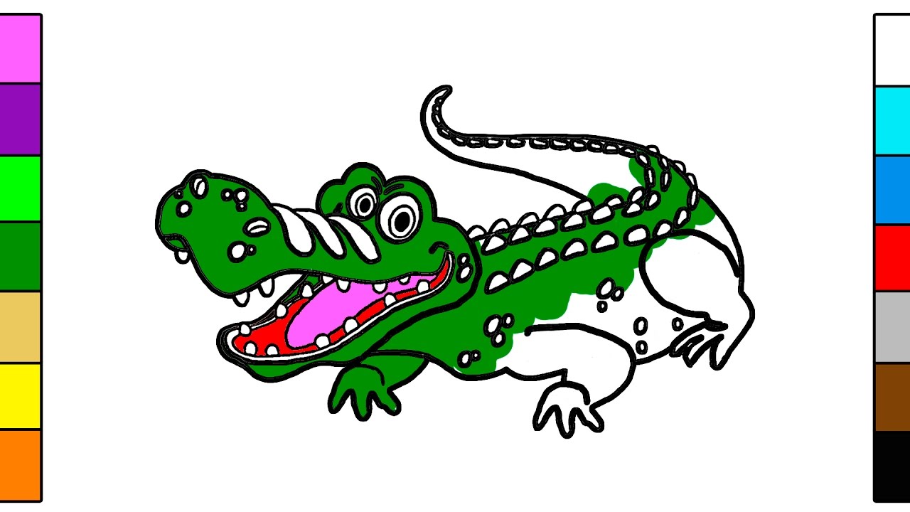 1280x720 How To Draw Big Crocodile
