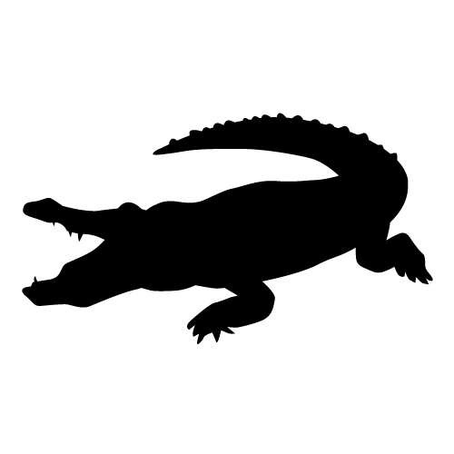 Crocodile Clipart Black And White | Free download on ClipArtMag