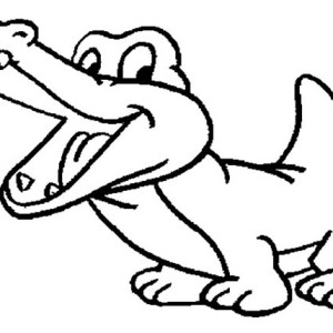 300x300 Crocodile Hunt For His Skin Coloring Page Coloring Sun