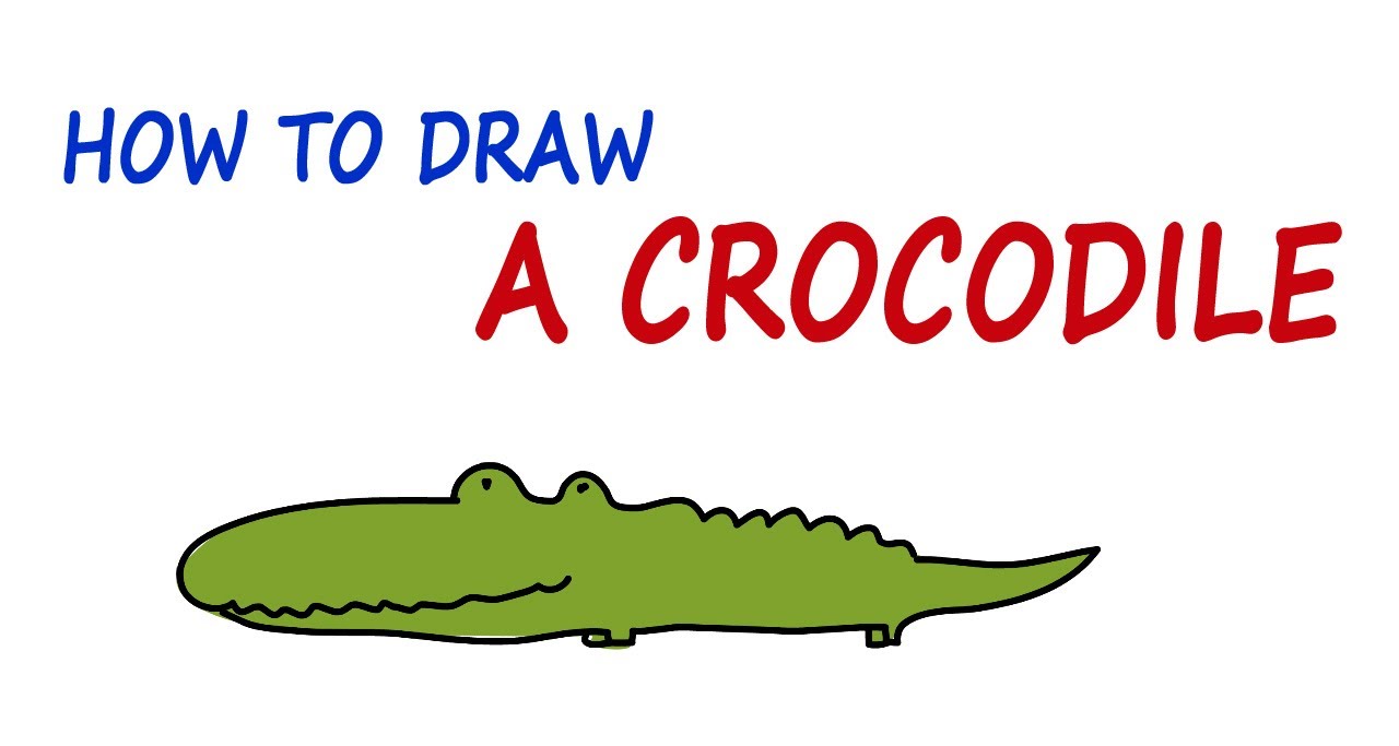 Crocodile Drawing | Free download on ClipArtMag