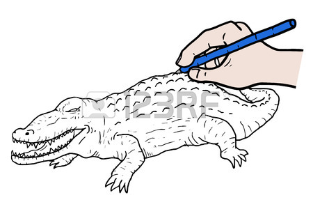 450x300 Illustration Of Cartoon Crocodile Royalty Free Cliparts, Vectors
