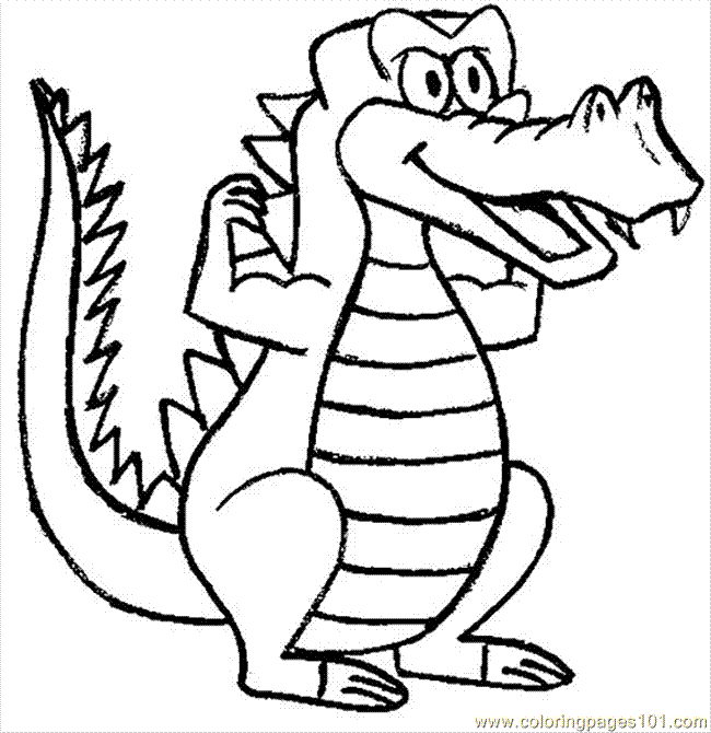 Crocodile Outline | Free download on ClipArtMag