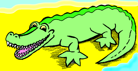 469x243 Drawn Crocodile Kid