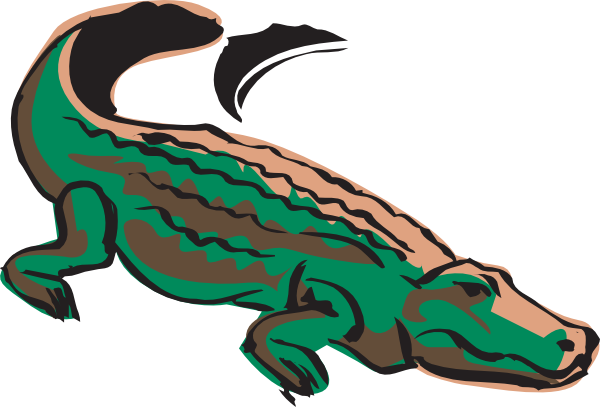 600x407 Crocodile Clip Art