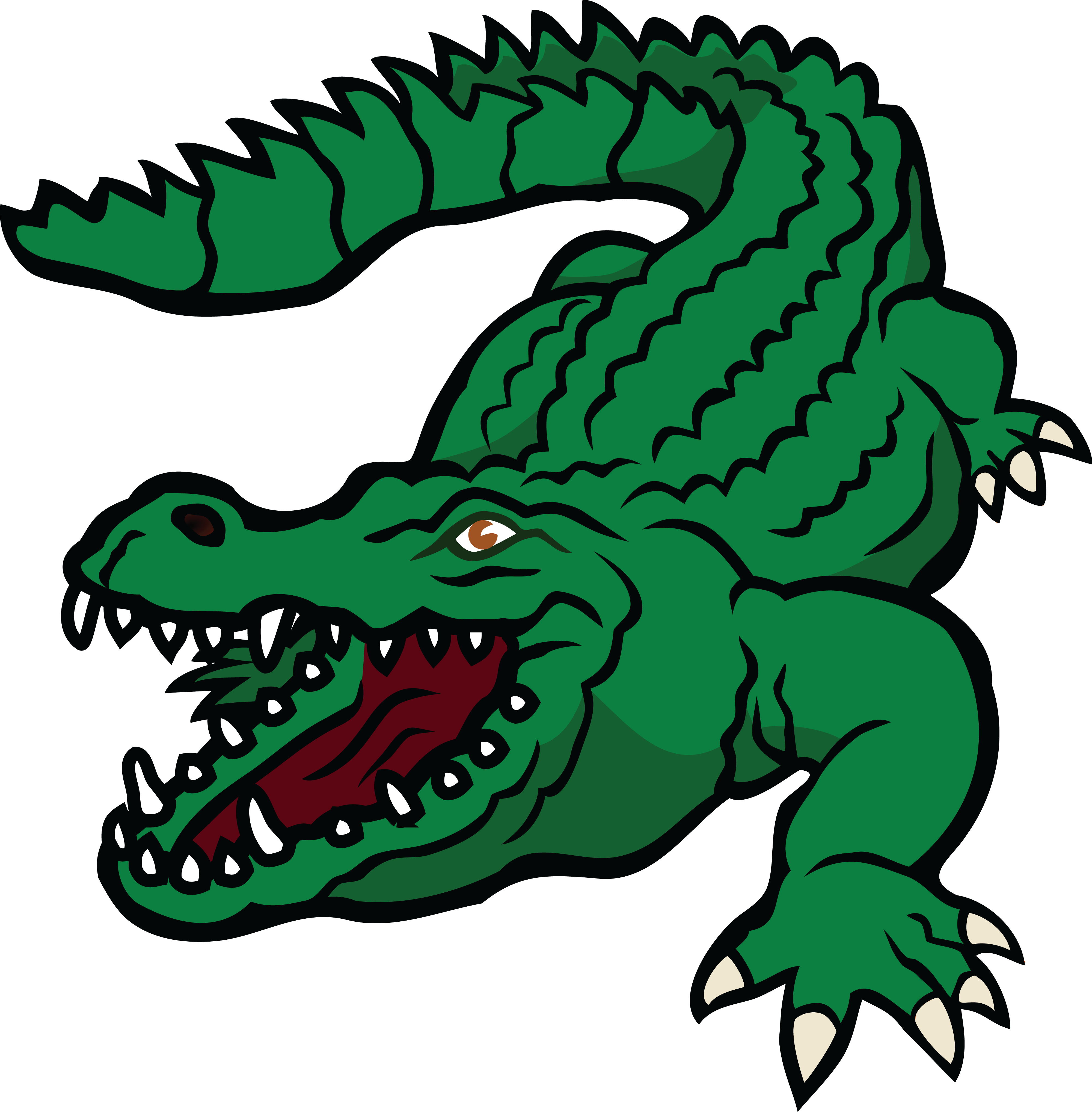 4000x4072 Crocodile Clipart Mad