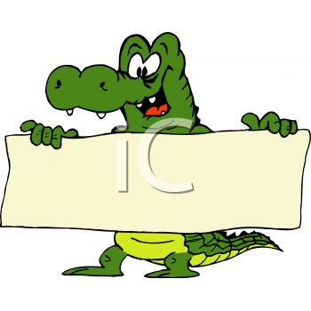 350x350 Royalty Free Crocodile Clip Art, Reptile Clipart