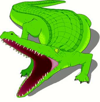 343x350 Top 69 Crocodile Clip Art