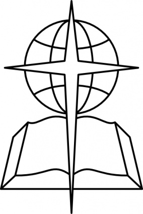 284x425 Cross And Bible Clip Art