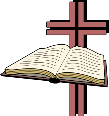 376x400 Image Open Bible Before A Cross Image
