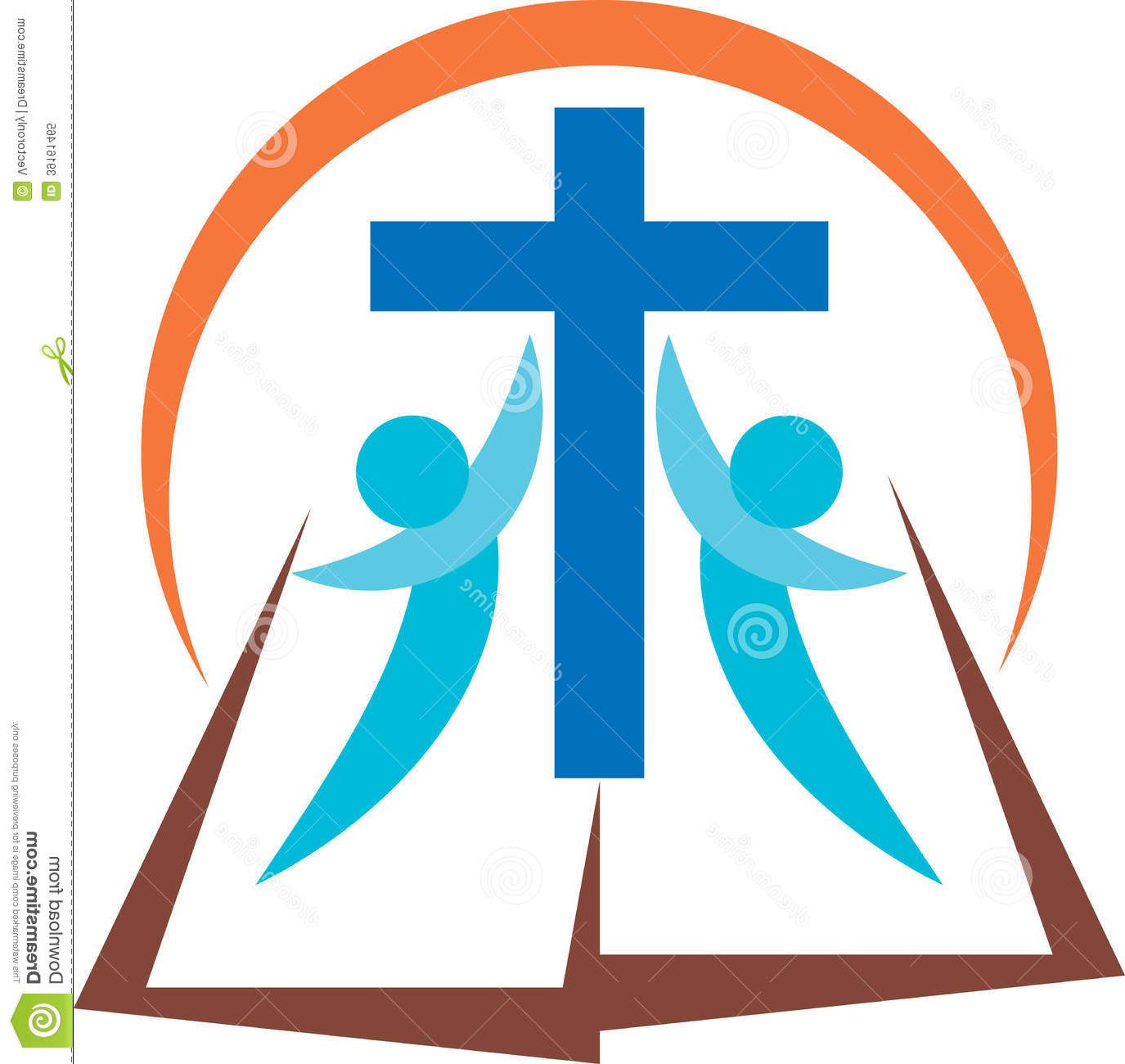 1375x1300 Unique Vector Christian Cross And Bible Vector Image Free Vector
