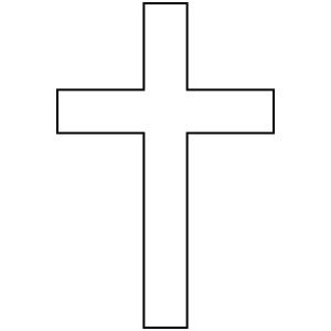 300x300 Black Cross Clipart
