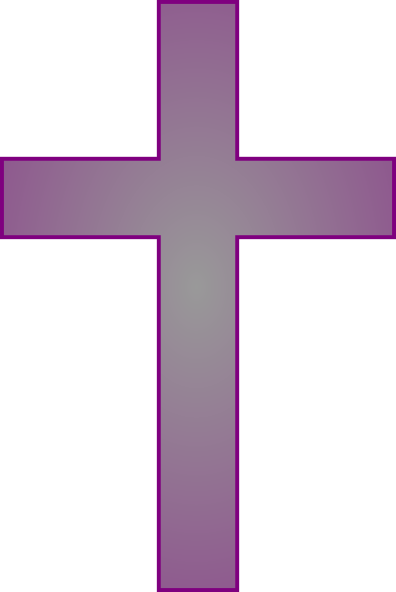 396x592 Purple Cross Clipart