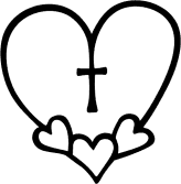 164x167 Valentine Cross Cliparts