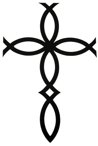 336x500 Western Cross Clipart
