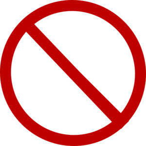 300x300 Red Circle Cross Transparent Background Clip Art