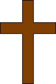 198x296 Brown Cross Png, Svg Clip Art For Web